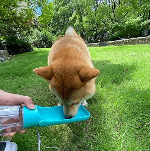 WePet Foldable Portable Dog Water Bottle Puppy Water Dispenser with Drinking Feeder, 19 OZ, High-Temperature Resistant Leak Proof for Pets Outdoor Walking, Hiking, Travel, Food Grade Plastic BPA Free - Image 7