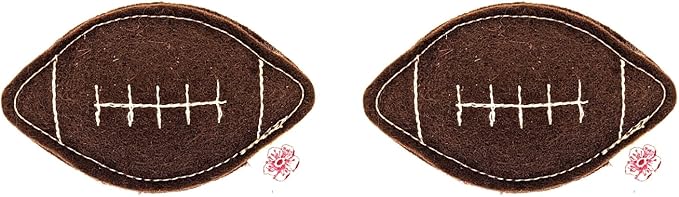 Catnip Toy – Football Shape, Organic Catnip, 100% Wool Felt, Grown & Made in The USA - Football, 2 Pack