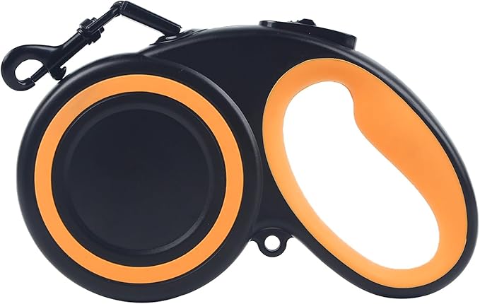 16 Ft Retractable Dog Leash, 360° Tangle-Free Heavy Duty Great Leashs for Dog up to 110lbs with Anti-Slip Handle, Dog Walking Leash Suitable for Large 110lbs Dogs(Black,L)