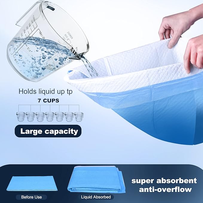 Boscute Thicken 6 Layers Heavy Absorbent XL 36"x24" Pet Training Dog Pee Pads, Extra Large Polymer Leak-Proof Quick Dry Puppy Pee Pads, Disposable Pee Pads for Dogs Cats Rabbit, 100 Counts