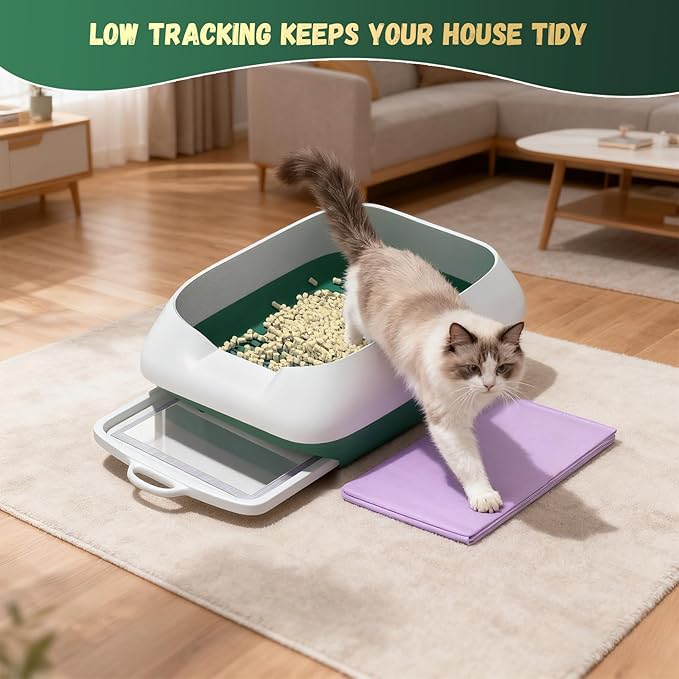 IMMCUTE Zeolite Litter Pellets, 9lb Bag Lasts 60 Days, Odor Control Cat Litter Pellets with Extra 10 Ct Pee Pads, Non Clumping Cat Litter, Low-Tracking, Unscented