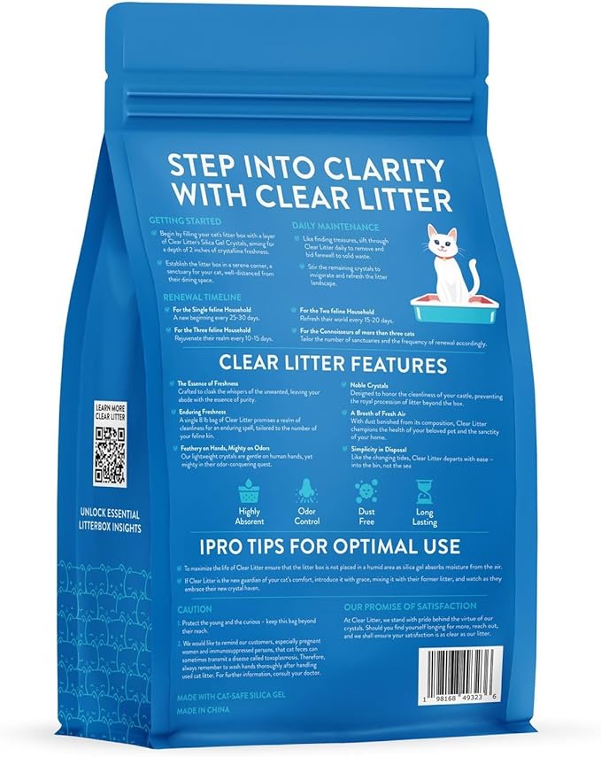 Cat Litter – Premium Lightweight, Non-Clumping, Dust-Free Crystals for Fresh Odor Control, ScoopFree & Easy to Clean, Pretty Kitty Litter for Multi-Cat Homes, Long-Lasting Performance
