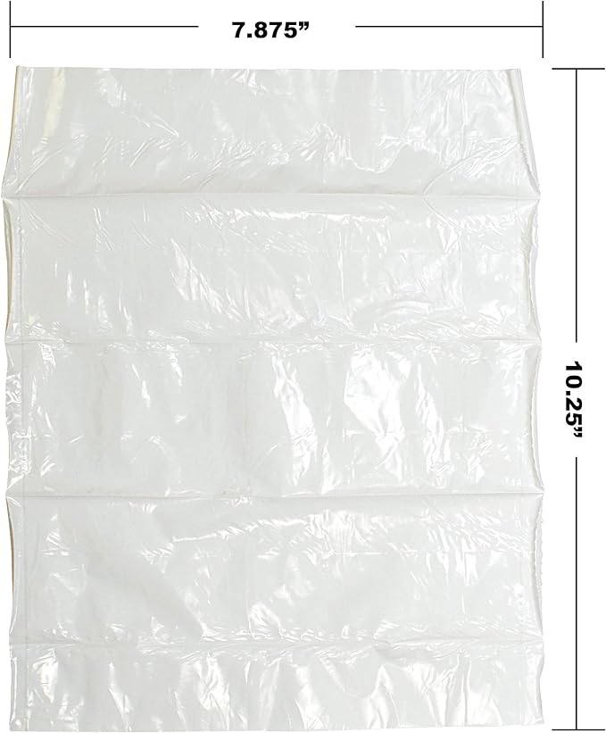 Flush 'n Gone Poop Bag - 10 rolls (100 Bags) - Biodegradable, Compostable, Flushable Poop Bags for Better Environment