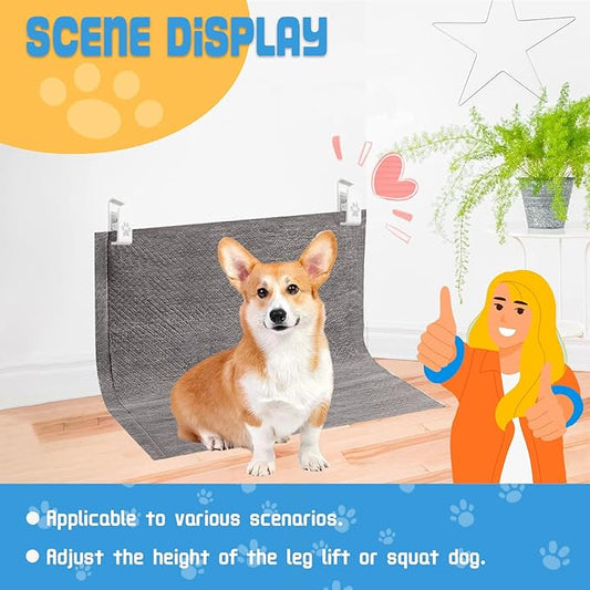 Dog Pee Pad Holder-Securely Holds Training Pads Indoor Potty Training-Ideal for Leg-Lifting Puppies-White(4 Pack)