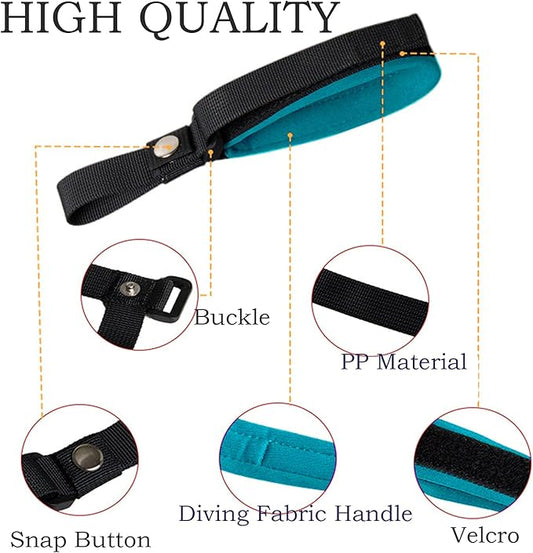 Dog Leash Wrist Strap, Hands Free Adjustable Wrist Safety Strap for Retractable Dog Leash, Blue Color
