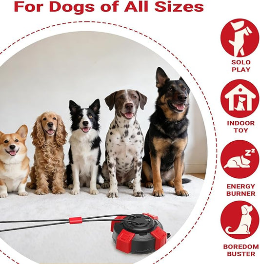 Dog Chew Toy, Super Strong Suction Cup Dog Tug Toy, Interactive Chew Ball with Rope for Indoor & Outdoor Play, Ideal for All Breeds