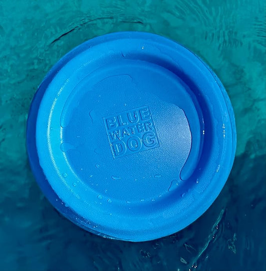 Frisbee, Floating, Waterproof, Lightweight, Durable Foam, Aerodynamic Disc for Medium and Large Breed Dogs - Frisbee for Fetch, Catch, Dock Diving, Play, 8.5” (Ocean Blue)