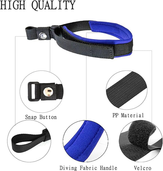 Dog Leash Wrist Safety Strap, Dog Leash Wrist Strap for Hands Free, Soft Comfortable Diving Fabric, Royal Blue Color