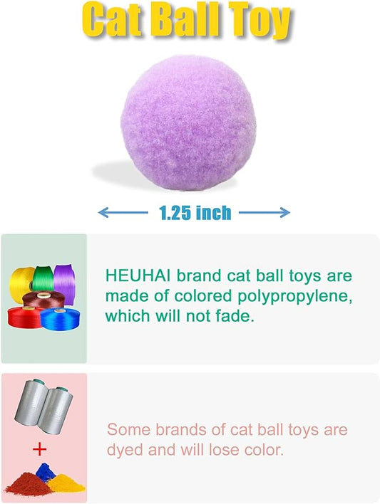 40-Pack Cat Balls – Fun Interactive Toys for Indoor Cats & Kittens (Playtime)