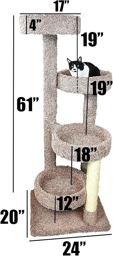 New Cat Condos Cat Tree, Brown