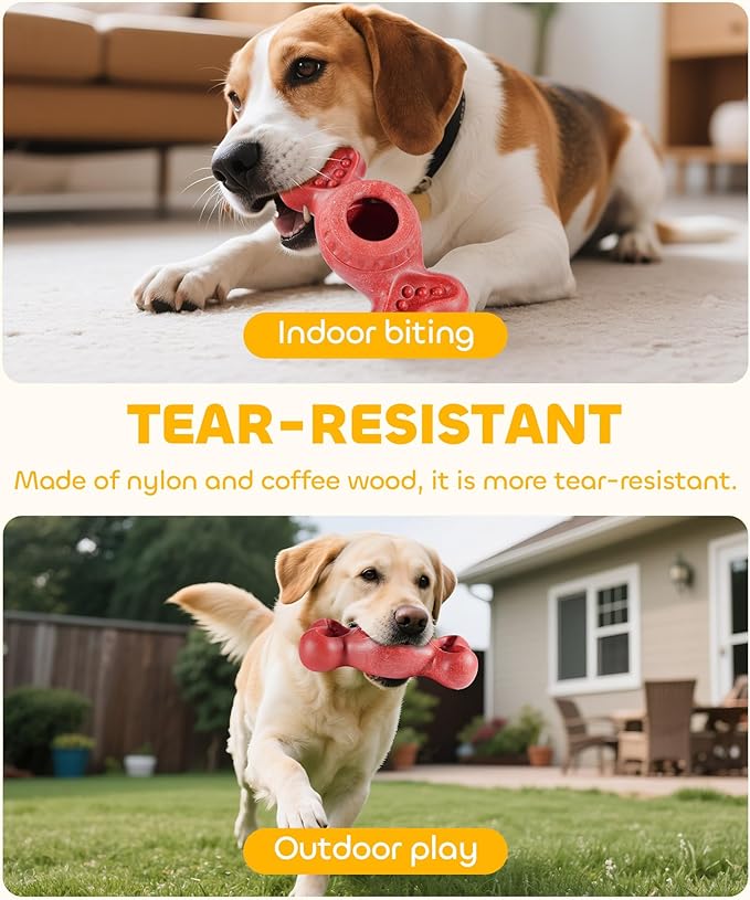 DPB Frozen Dog Toy to Keep Them Busy, FreezeBone Chew Toy & Peanut Butter Fillable Toy & Freezer/Freezable/Frozen Lick Treat Tray Enrichment Toys for Medium/Large Dogs