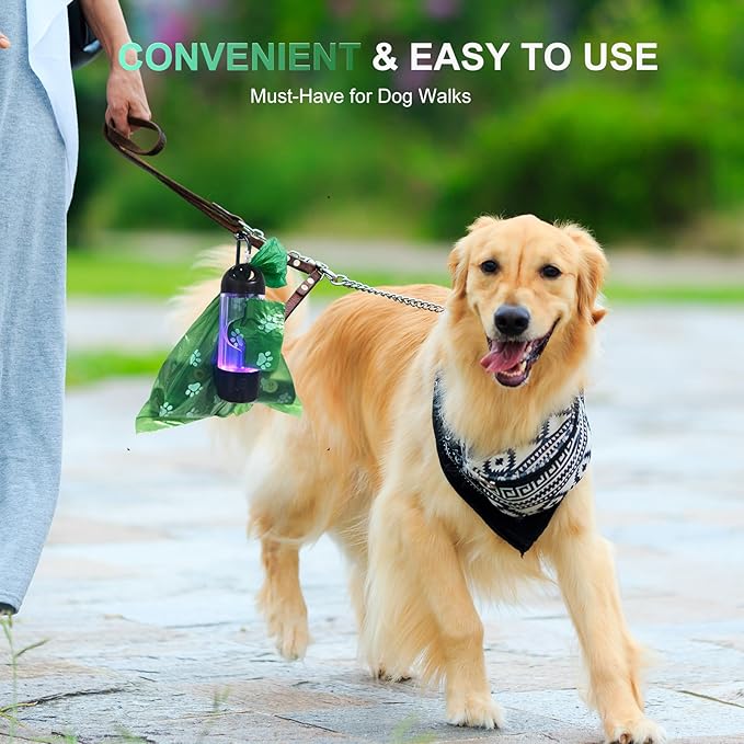 120Pcs Thick Dog Poop Bags Rolls, Leak-Proof Poop Bags for Dog and Cats Litter, 9x13 Inch Scented Pet Waste Bag for Small - Large Dogs Walking, Fits Most Doggie Bag Holder for Leash