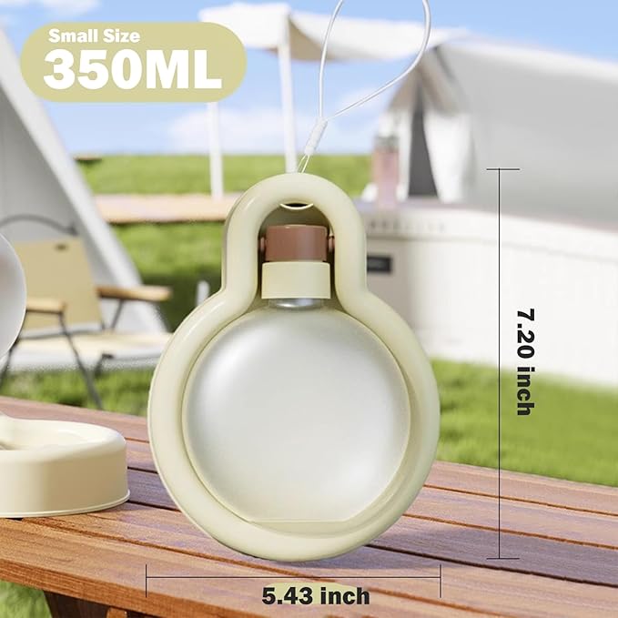 Dog Water Bottle, Portable Water Bowl Dispenser for Dogs, Leak Proof Pet Travel Squeeze Bottles Puppy Water Bowl for Pets Outdoor Walking, Hiking, Travel, Food Grade Plastic