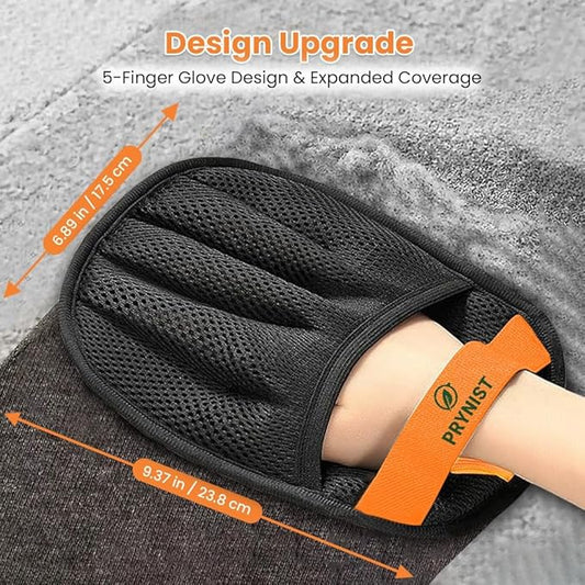 Premium Pet Hair Removal Glove for Cats & Dogs – Upgraded Dual-Directional Electrostatic Grooming Mitt, Reusable Fur Remover Brush for Clothes, Furniture, Couch, Laundry & Car Seats
