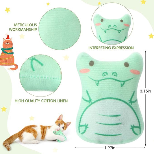 Gejoy 20 Pieces Catnip Toys for Indoor Cat Plush Kitten Cat Chew Toys Catnip Kitten Entertaining Interactive Dolls(Charming)