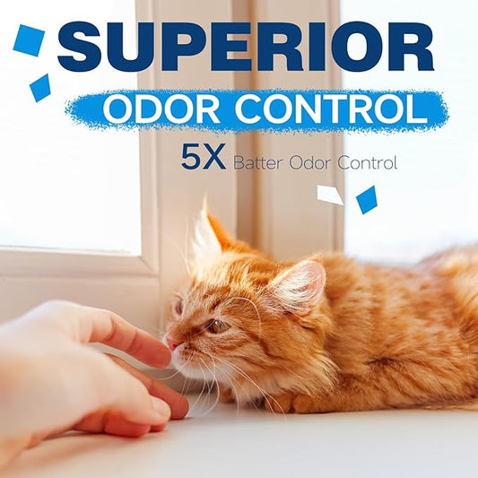 Made4Pets Cat Litter Crystals Kitty Litter Odor Control Crystal Litter Non Clumping No scooping Low Dust, Low Tracking, Lightweight, Dehydrates Waste,– 19.8 lbs (6 x 3.3 lb Packs)