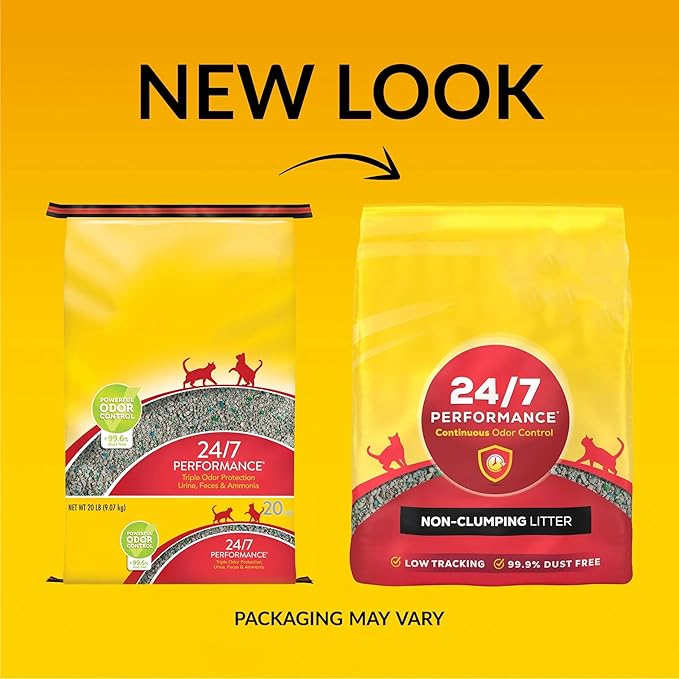 Clumping Cat Litter Odor Control, 24/7 Performance Multi Cat Litter - 30 lb. Bag