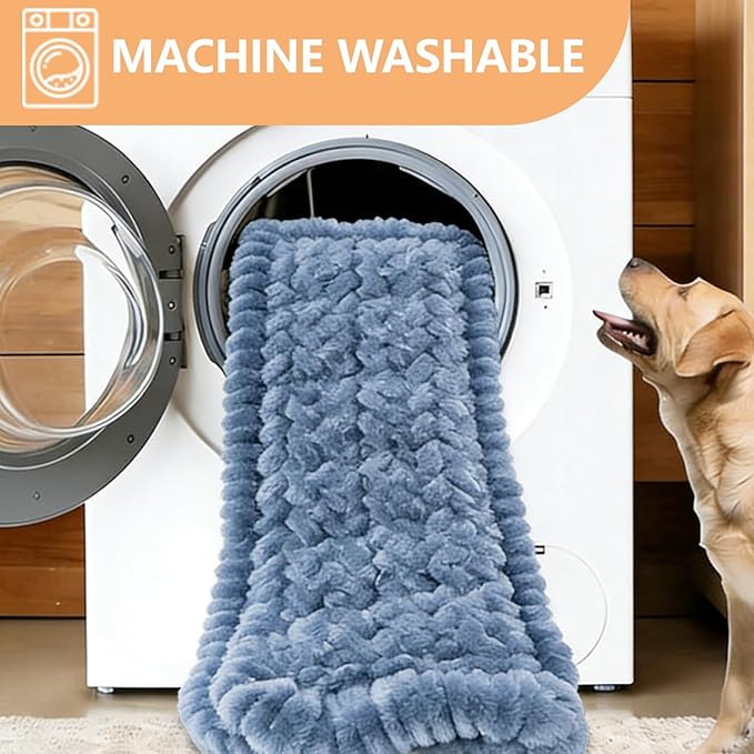 2-in-1 Dog Car Seat Cover & Dog Car Pet Bed Mat for Back Seat, Waterproof Pet Hammock with Soft Plush Cushion, Nonslip Backseat Protector for Dogs, Fits Cars SUVs Trucks