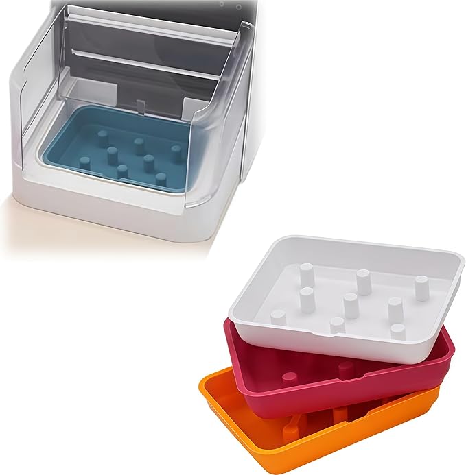 Slow Feed Bowl Insert Compatible with PetLibro One RFID Feeder, Anti-Gulping Cat Feeding Bowl Replacement, Portion Control Insert with Divider & Maze Design for Healthy Eating(3-Pack)