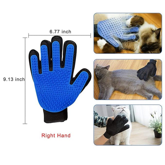 Dbuy 3 Pack Cat Grooming Set - Self Groomer Massage Combs with Catnip, Mitts Brush Gloves for Short and Long Fur, Hair Remover Tool