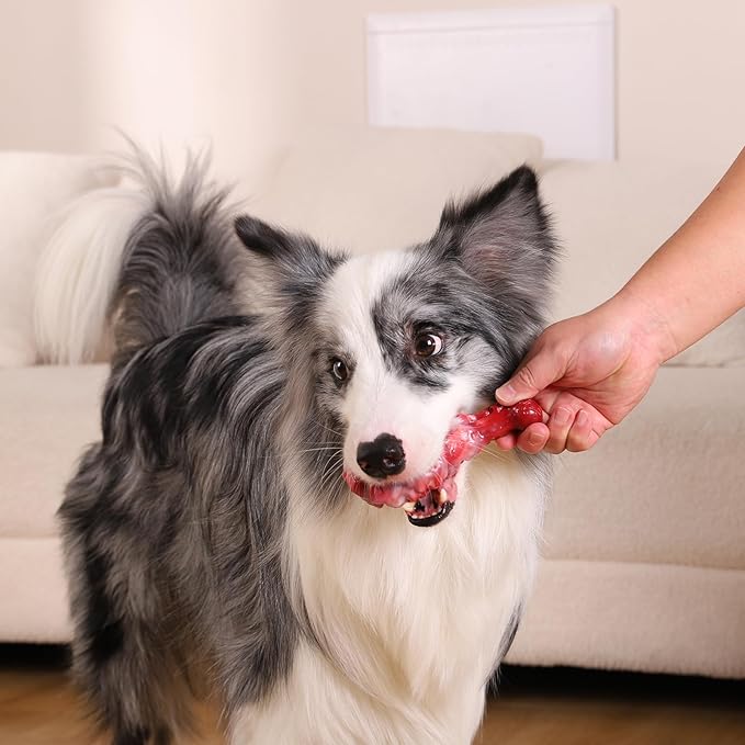 Indestructible Dog Toys for Aggressive Chewers 3 Pack, Tough Dog Chew Toys for Aggressive Chewers Medium and Large Breeds, Durable Dog Toy to Keep Them Busy, Beef Flavored