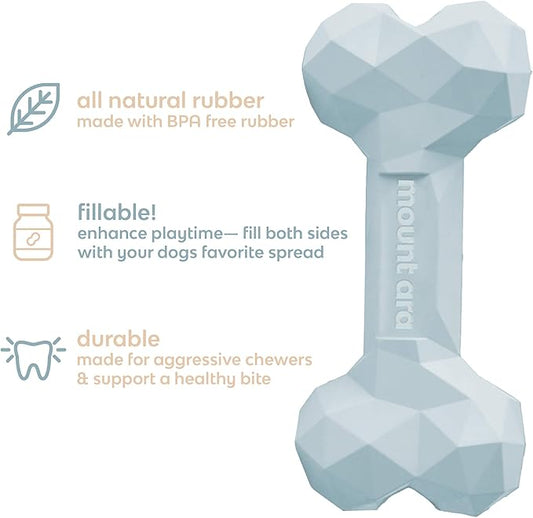 Super BITE | Natural Rubber Fillable Chew Toy for Dogs | Tough and Durable | Designed for Aggressive Chewers