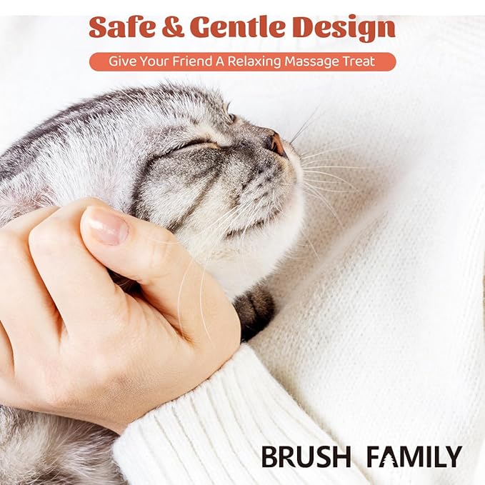 Pet Brush for Dematting & Deshedding, Professional Cat Grooming Brush, Dog Grooming Brushes with Wood Handle, Shedding Comb for Indoor Cats & Long Haired Cat Dog Pet