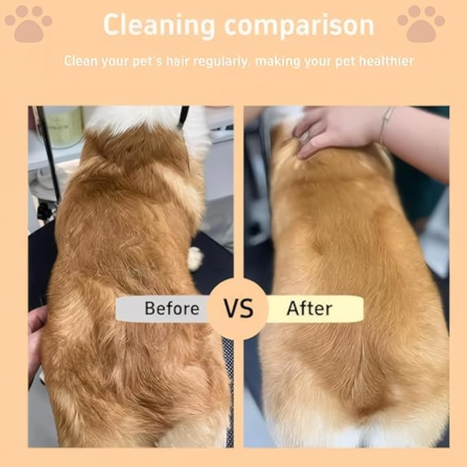 CealumVita Deshedding Glove and Cat Steam Brush,cat grooming set,pet hair removal tool ,with Massage for Dogs and Cats Grooming (Beige spray cmb+gloves-1pair)