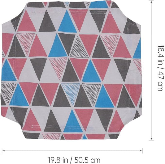 Detachable Pink Geometric Cloth Cat Sleeping Bed Moisture-Resistant Cat Hammock Nest for Seasons Washable Pet Bed Suitable for Indoor