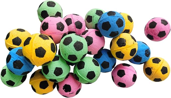 YnFag Foam Soccer Balls Cat Toys for Indoor Cat Balls (24 Soccer)