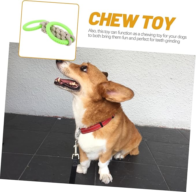 BESPORTBLE Dog Tug of War Toy Interactive Cotton Rope Teething Toy Multi for Large Dogs