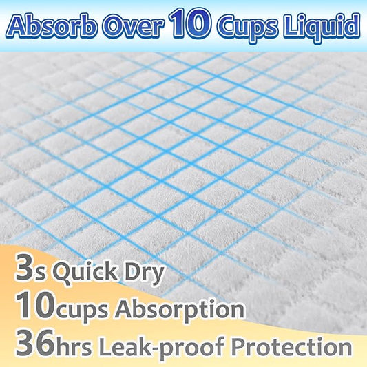 Dog Pee Pads Extra Large, 30 Count Thicken Absorbent for Dogs, 28"x34" Disposable Urine Bed for Doggy, Potty for Doggie, XL Puppy, Piddle X-Large for Travel