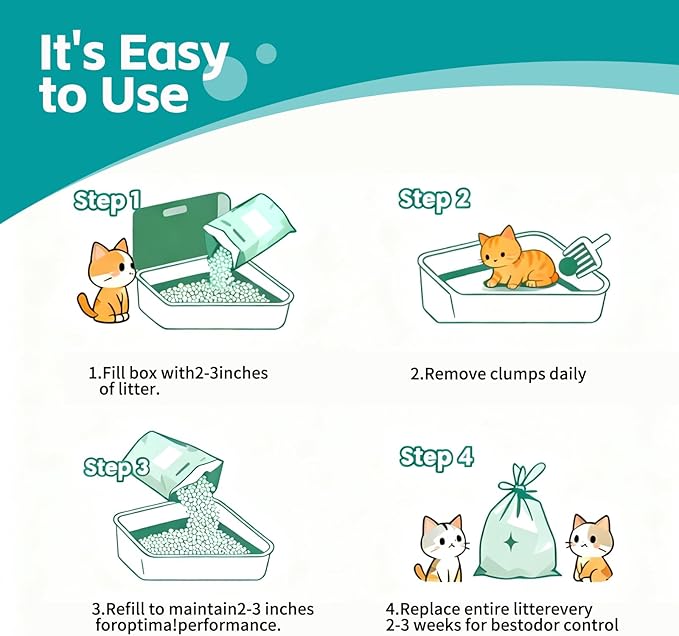 Tapioca Cat Litter, Cassava Cat Litter Odor Control Dust-Free Clumping Litter