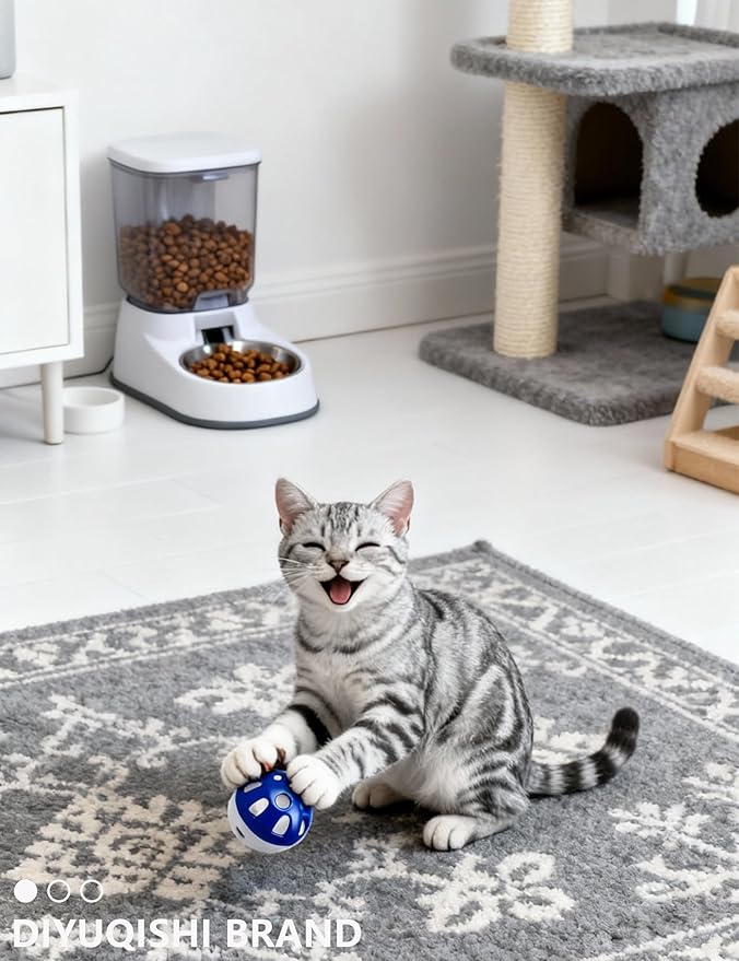 22 Pcs Luxury Cat Toys Set, Indoor Cat Toys for Bored Kittens, Wind-Up Chick Tumbler Mouse Jingle Balls, Interactive Cat Play Toys for All Cat Ages (1.5'' - 6.3'')