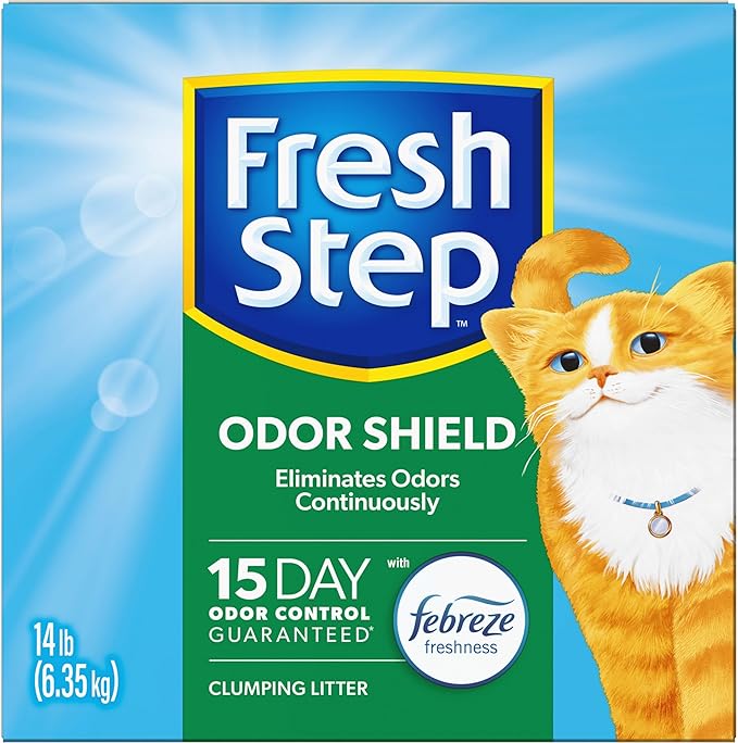 Fresh Step Odor Shield Clumping Litter With Febreze Freshness, 14 lb. Box
