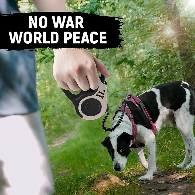 Retractable Dog Leash Automatic Telescopic Tractor Dog Tape, Pet Tape 10/16 FT Durable and Convenient, with Folding Bowl, Dispenser, Rubbish Bags, Suitable for Small and Medium Dogs