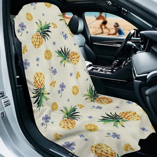 SEANATIVE Pineapple Seat Cover Towel, Sweat Carseat Protector, Car Towel Cushion Cover Perfect for Car Truck SUV Seat, Great for Surfing Yoga Gym Workout