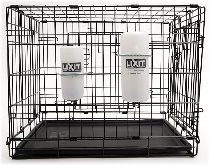 Lixit® Wide Mouth Water Bottles for Small Dogs (White, 16 Ounce)