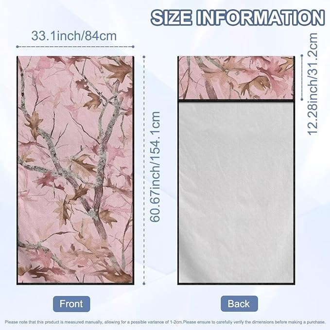 SEANATIVE Car Seat Towel Covers - Breathable Sweat Absorbing Automotive Seat Protectors for Gym, Camping & Pet Transport (Fits SUV/Truck), Camo Hunting Pink Print