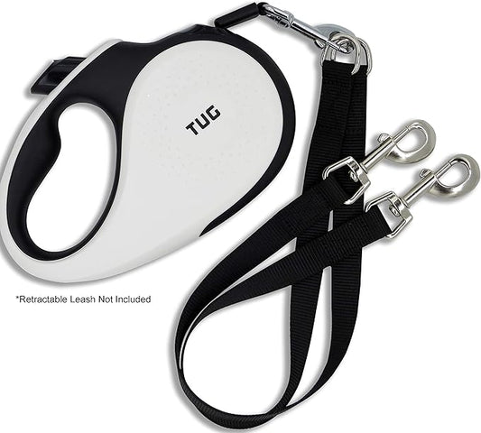 Anti-Chew Extension for Retractable Leashes (2 Pack); Can Also Be Used As A Dual Dog Leash Attachment/Leash Splitter for Walking Two Dogs