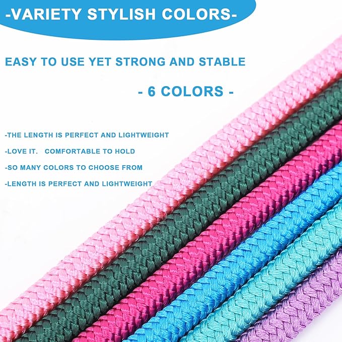 Slip Leads for Dogs Comfortable 6 FT Heavy Duty Loop No Pull Pet Training Leash 6 Colors Classic Dog Leash for Small Medium Dogs, Blue