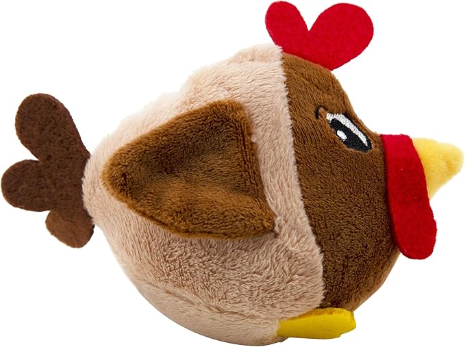 Outward Hound Fattiez Chicken Plush Squeaky Dog Toy, XS