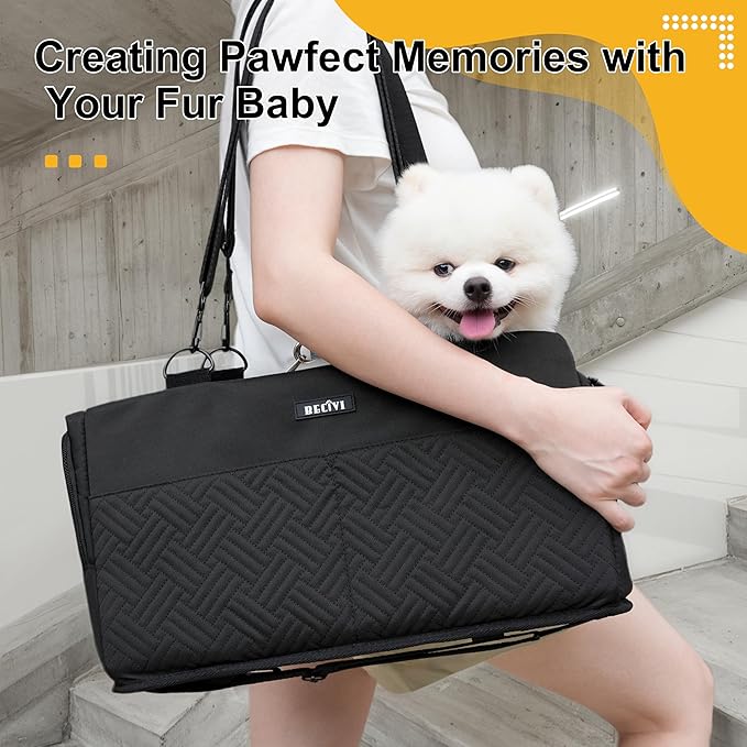 Console Dog Car Seat for Small Dogs Cats Up to 12lbs, Anti-Collapse Pet Armrest Booster Seat with Soft Pillow,Non-Slip Seat Rails Hooks & Safety Belt, Portable Car Accessories for Pets Travel