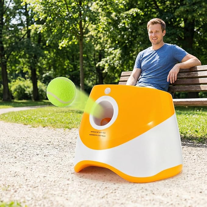 Pet Dog Ball Launcher Automatic Ball Throwing Machine Tennis Ball Launcher Dog Interactive Toy Outdoor