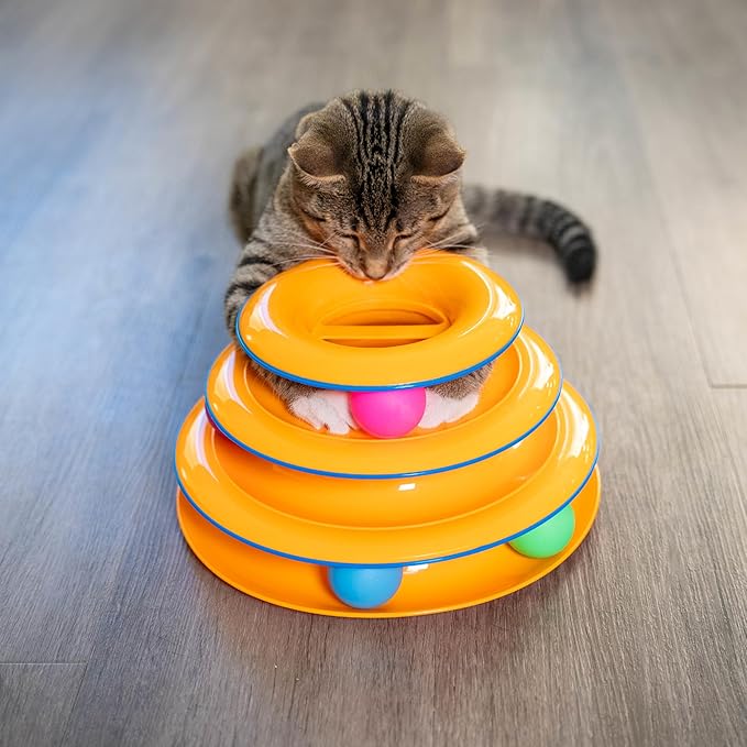Catstages Replacement Balls for Cat Track Toys, Multiple Colors, 6 Pack
