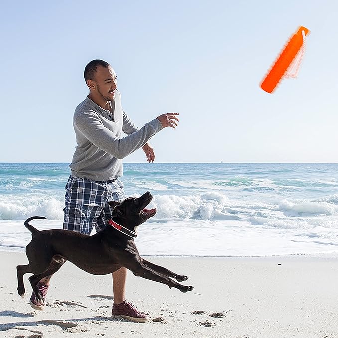 Dog Water Toy - Interactive Fetch Dog Toys Float on Water Pool for Training Retrieving Chasing Bumper Outdoor - 2 Pack Dog Toys with Rope for Small Medium Large Dog