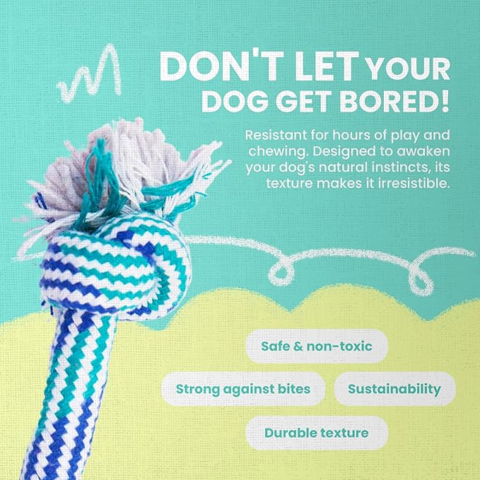 Snugarooz Lil Baby Rope Dog Toy – Durable and Compact Design - Perfect for Small Breeds and Tough Chewers - Ideal for Tugging and Chewing Fun