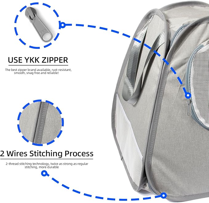 Collapsible Portable Cat Litter Box Standard for Travel Light Weight Leak-Proof,Sturdy,Prevent Litter Scatter Design Easy to Clean, Collapsible Travel Puppy Carrier,Portable Cat Playpen