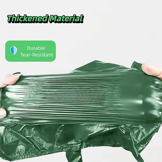Green Dog Waste Bags, Extra Thick and Leak-Proof Poop Bags for Dogs&Cats (Green(6 Rolls))