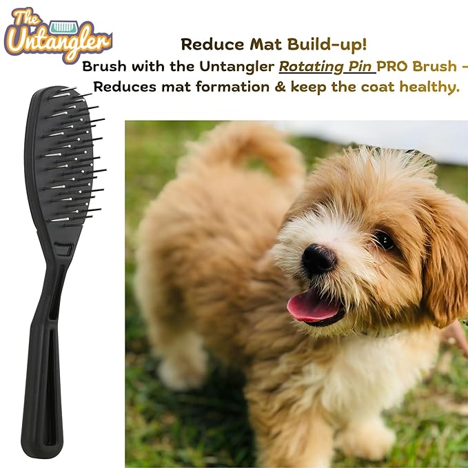 Super-Groom Combs with Smooth Rotating Teeth for Painless Mat Removal (Turquoise, 22 Coarse Teeth)